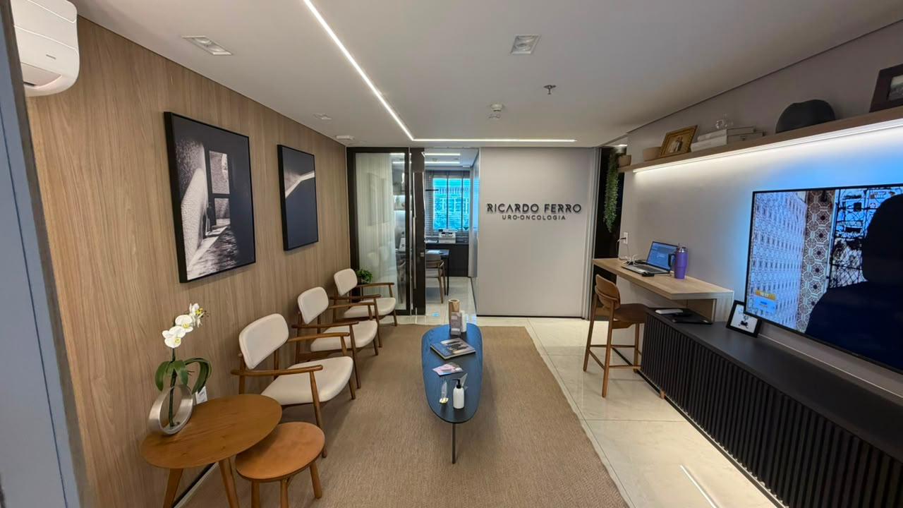 Sala de espera da clínica
